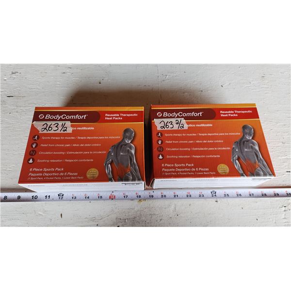 Pair of Body Comfort, reusable heating packs