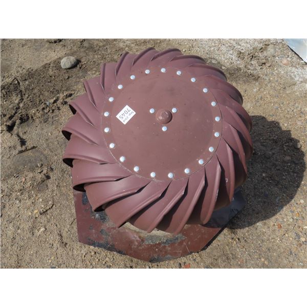 Brown Aluminum Whirly Bird vent 14" diameter