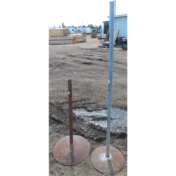 2 Metal - 6ft & 40" stand bases