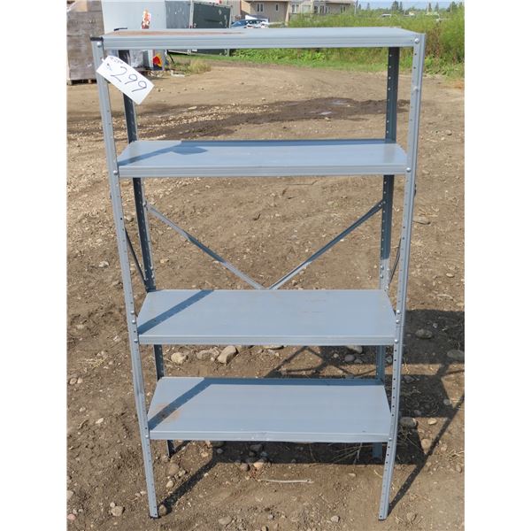 56.5"x 11.75"x 30" Aluminum storage shelf