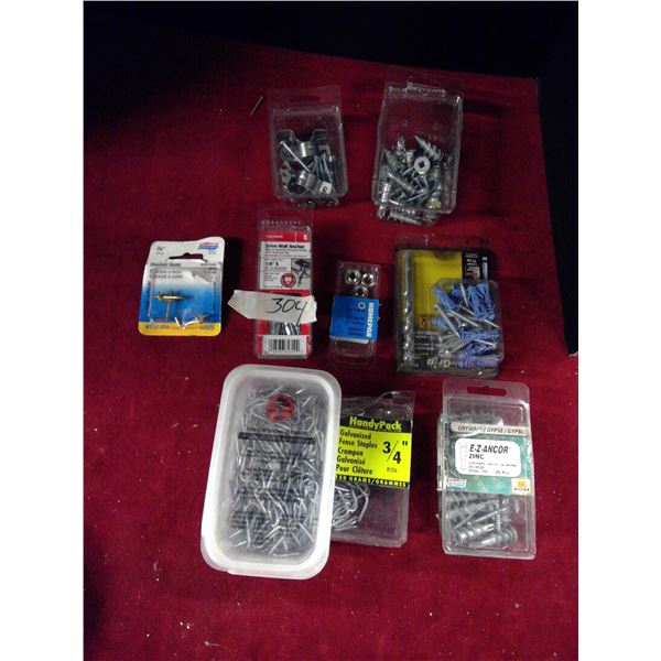 Staple/Wall Anchor Lot
