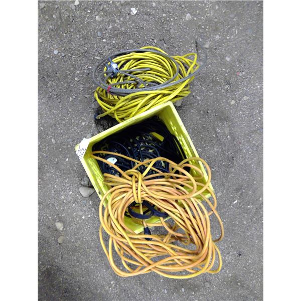 Crate of Extension Cords 2 (50 ft) & Other Misc.