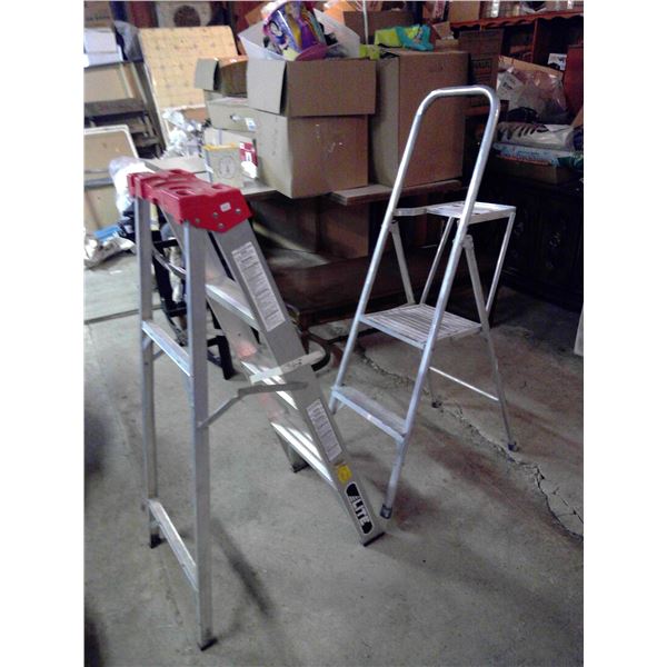 2 Short Step Ladders