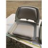 Image 3 : 2 plastic folding boat seats - 1 with minor damage