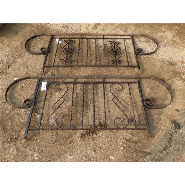 80.5"L x 32.25"H Wrought Iron metal railings