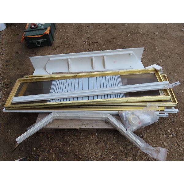 Neo-Angle Shower stall - new - but missing base. Panels: 72.5"x 18 5/8" - comes with instruction man