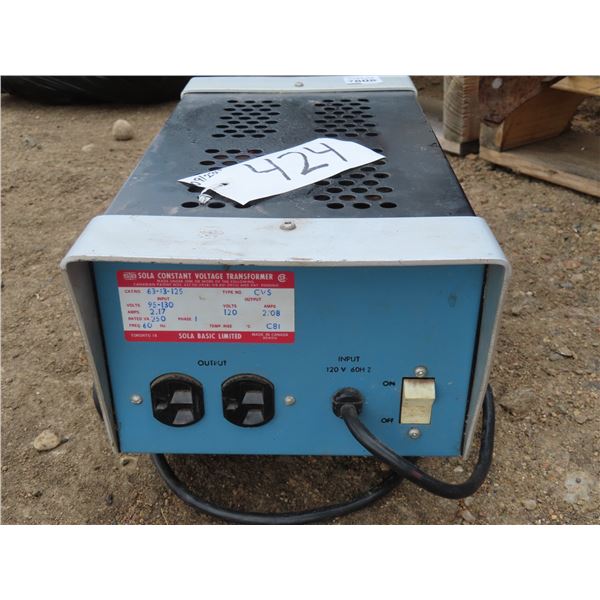 Sola constant voltage transformer - working