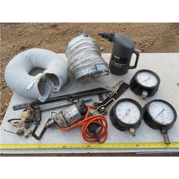 Lot of assorted gauges and tools etc.