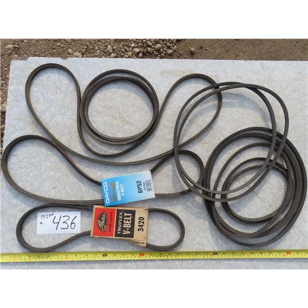 Lot of assorted automotive belts