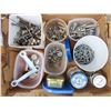 Image 4 : Lot of partial box of nails and box of assorted nails/screw/bolts/etc.