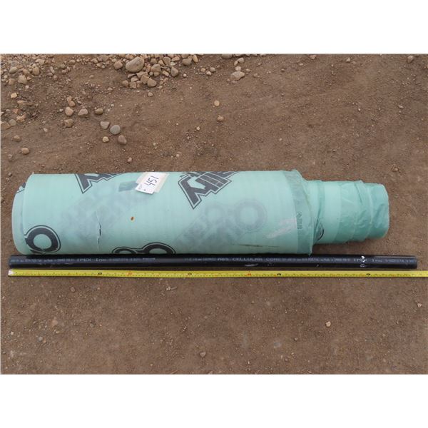 45.5"W roll of quality craft foam + 1-1/2" ABS pipe - 53.5"L