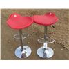 Image 1 : 2 Bar/counter swivel stools - 34" high - adjustable