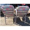 Image 3 : 2 padded lawn/patio chairs + folding childs lawn chair