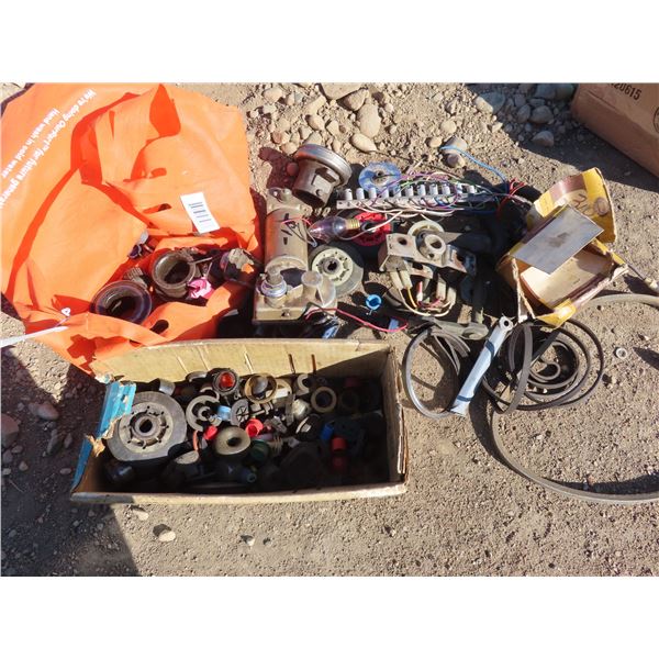 Bag of assorted parts, bearings, etc.