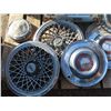 Image 2 : Large box of assorted vintage hubcaps