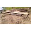 Image 1 : 10 large poles ( 14' and up, 6" diameter and up)