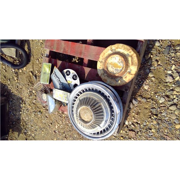 lights, guage, hubcaps and misc