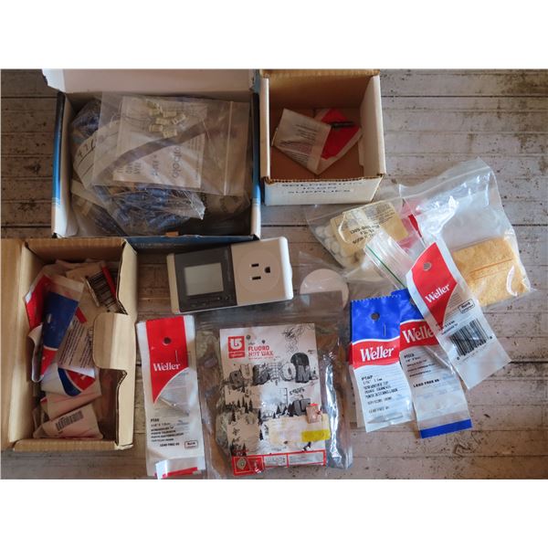 Lot of New Soldering Tips, Capacitors, etc.