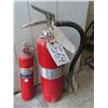 Image 1 : 2 Vintage fire extinguishers (1 large, 1 small)
