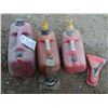 Image 1 : 3 Gas cans + Car jack + trailer head