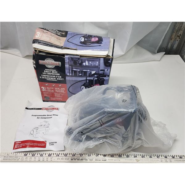 Motormaster programmable air compressor - like new, never used