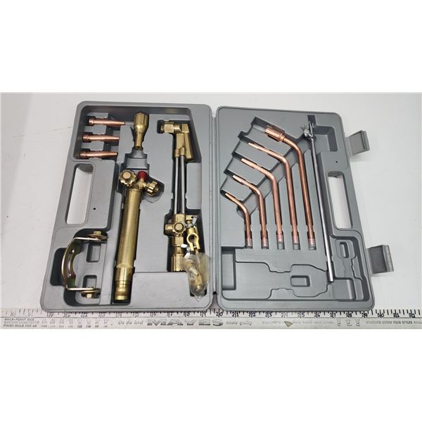 Acetylene torch set, in case