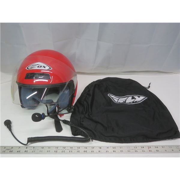 Zox Kaba motorcycle helmet with mic and headphones -  size small