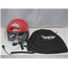 Image 1 : Zox Kaba motorcycle helmet with mic and headphones -  size small