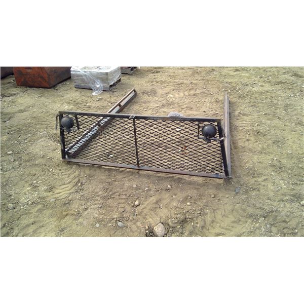 Headache rack for 8 foot box with rails and lights