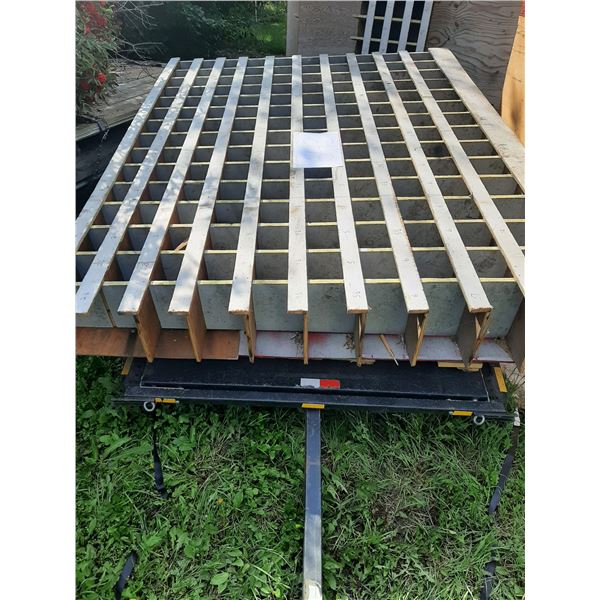 wooden bolt bin 8'w × 5'h x 10"