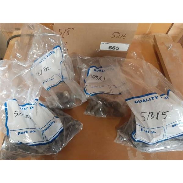 52lb box of bolts 5/8"x 1"-6"