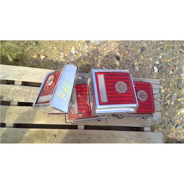4 vintage tail lights