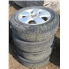 Image 1 : Set of 4 Dunlop tires with rims: 195/65R15 91H