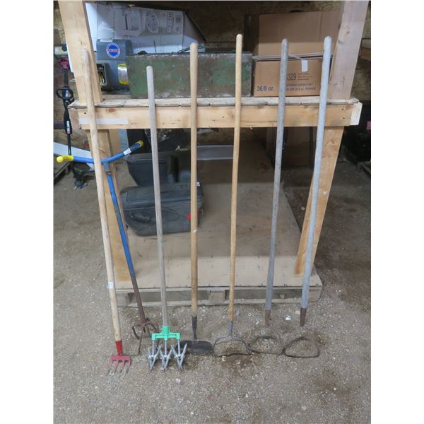 lot of garden tools