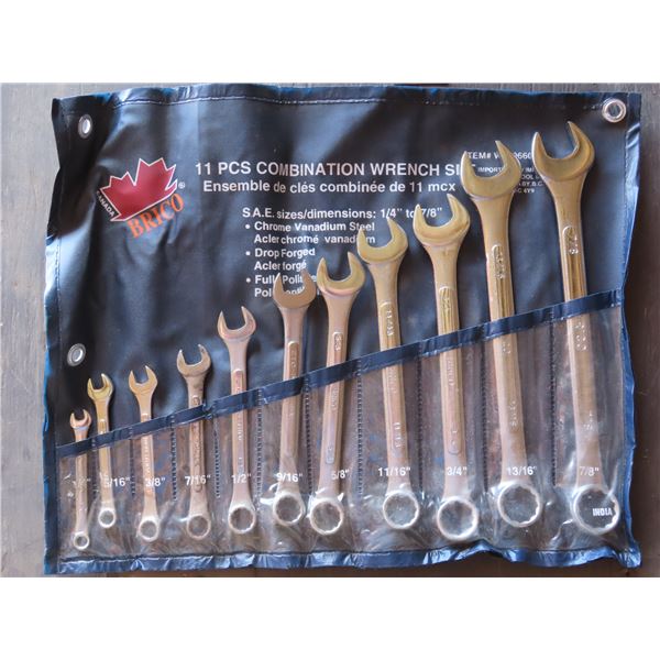 Set of Brico Combo SAE wrenches