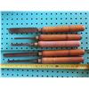Image 1 : Set of Disston "Keystone" wood Lathe tools
