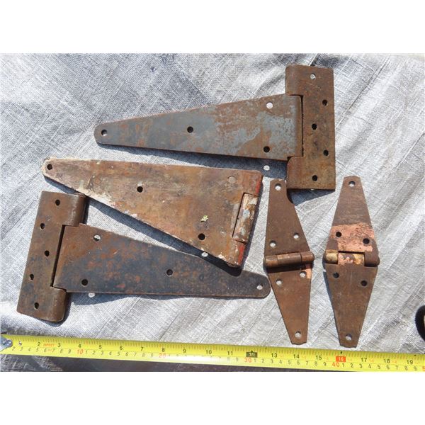 Lot of large old Hinges
