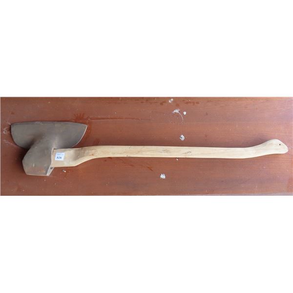 Signed Hewing Axe with Homemade handle