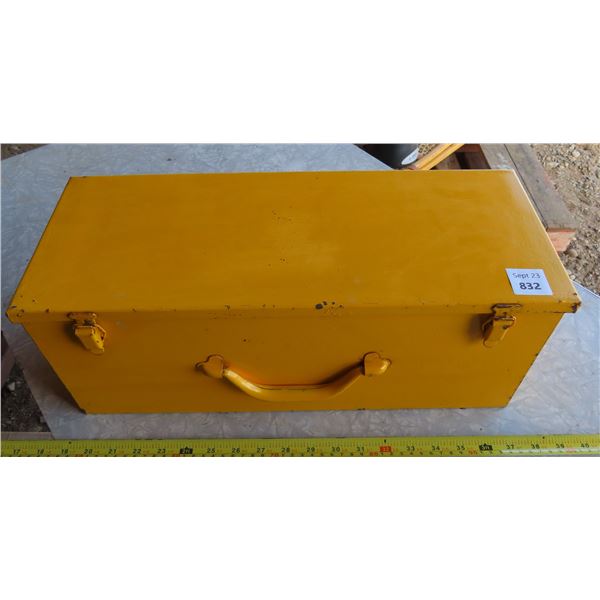 Old Yellow Metal Toolbox