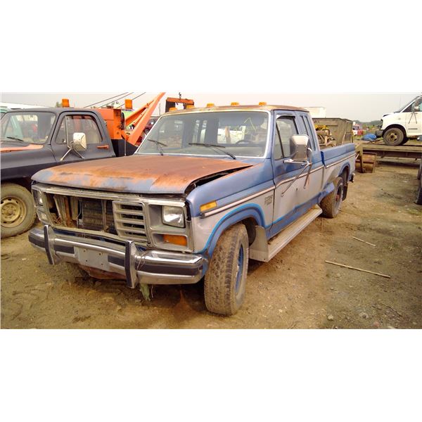 1985 FORD F250 SUPERCAB 2WD DIESEL VIN 1FTHX2517FKA08332