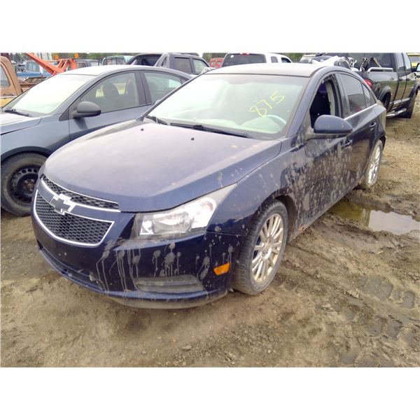 2011 Chev Cruze has key sk registered  VIN 1G1PJ5S92B7207643