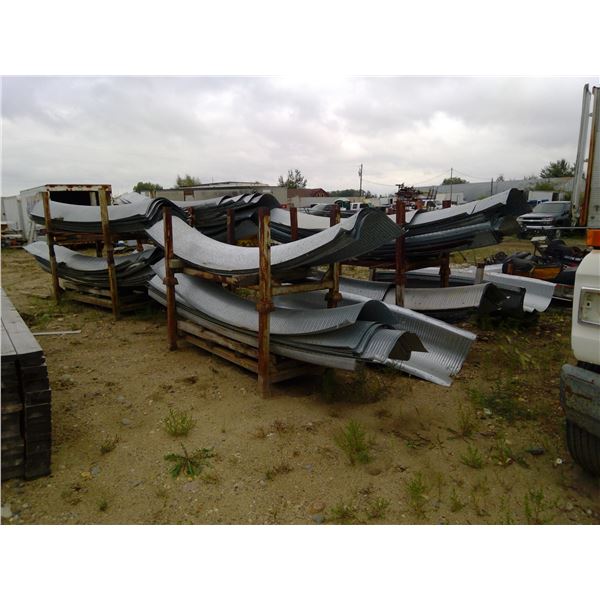 approx 283 quonset panels  12' lengths mainly but some variety and 2 sets of other metal pieces.  Se