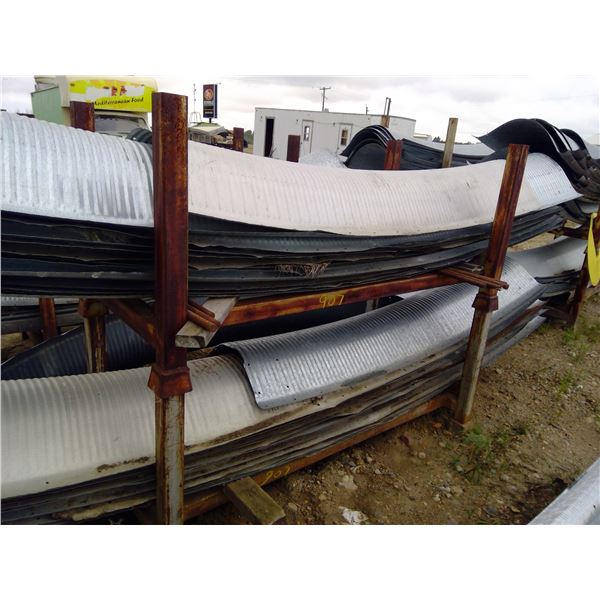 2 stackable metal racks approx 78" X 3'  quonset materials not included