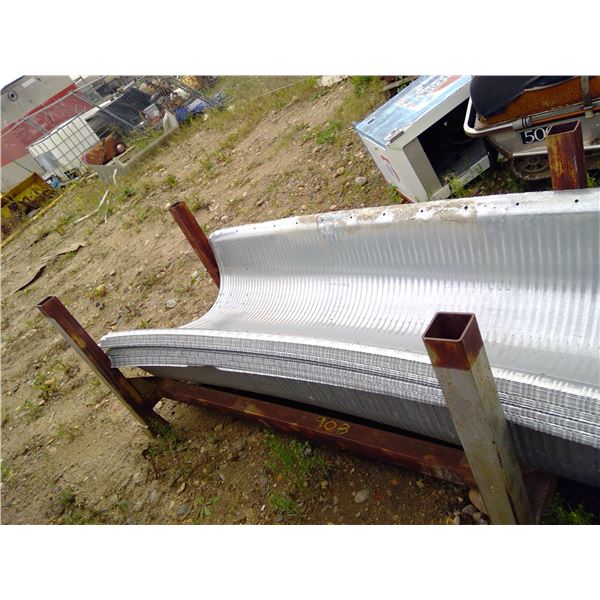 2 stackable metal racks approx 78" X 3'  quonset materials not included