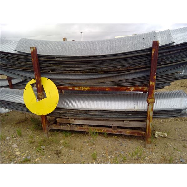 2 stackable metal racks approx 78" X 3'  quonset materials not included