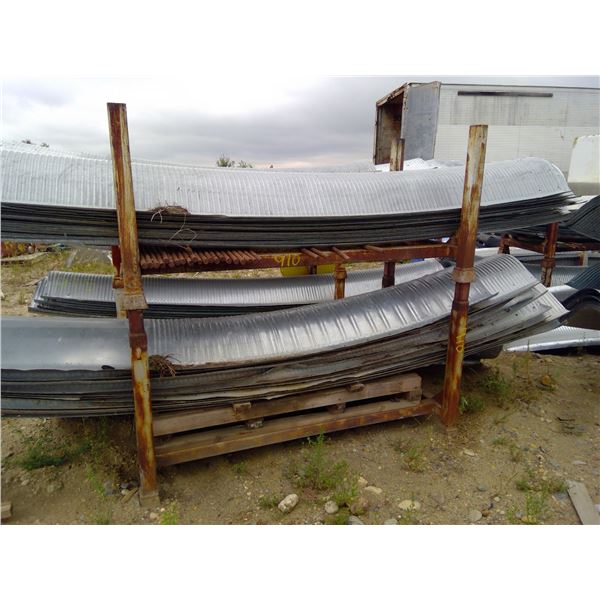 2 stackable metal racks approx 78" X 3'  quonset materials not included