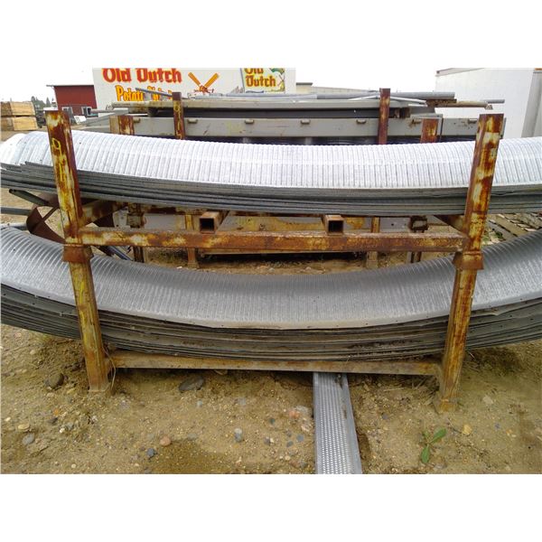 2 stackable metal racks approx 78" X 3'  quonset materials not included