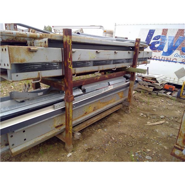 2 stackable metal racks approx 78" X 3'  quonset materials not included