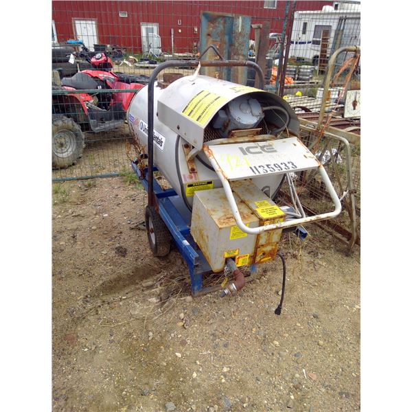 Frost fighter heater with wheels