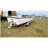 Image 2 : 22' Boat and tandem trailer  Trailer serial number 1179558, Volvo Penta 290 leg on boat